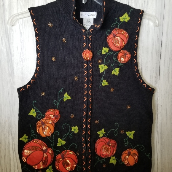 White Stag Other - Vintage White Stag Halloween Pumpkin Sweater Vest